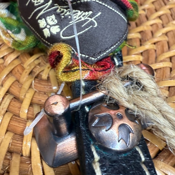 Patricia Nash Tan Woven Mini Bag with Black Accents - Picture 5 of 9